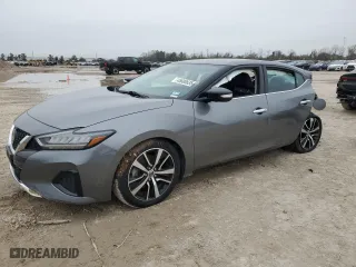 2022 Nissan Maxima SV with VIN 1N4AA6CV4NC502162, listed as a Copart auction lot 45600635 with 64,215 mi miles and Salvage Title. Bid and sale history available at carsss.com. Image 1.
