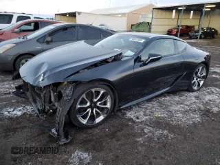 2018 Lexus LC with VIN JTHHP5AY1JA002799, listed as a Copart auction lot 89051005 with 25,668 mi miles and Salvage Title. Bid and sale history available at carsss.com. Image 1.