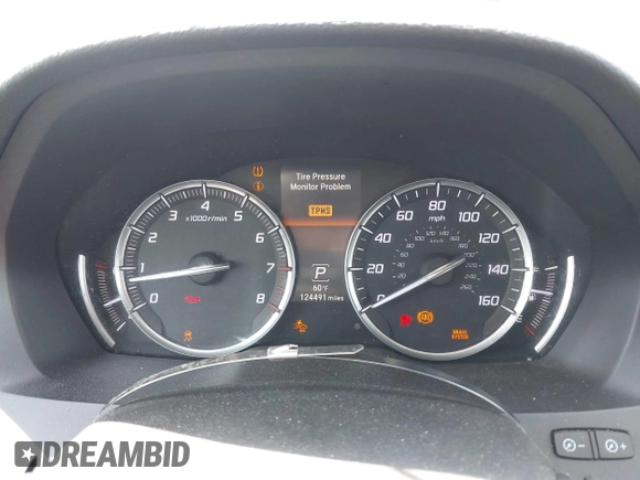 2016 Acura MDX w/Tech with VIN 5FRYD4H47GB039491, listed as a IAAI auction lot 42025711 with 124,491 mi miles. Bid and sale history available at carsss.com. Image 7.