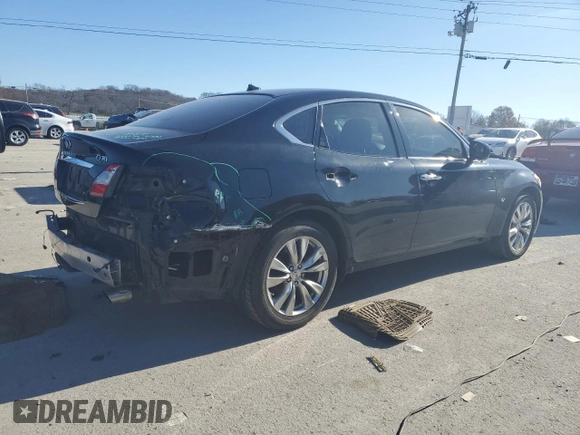2014 Infiniti M37 with VIN JN1BY1AP2EM260101, listed as a Copart auction lot 82751744 with 142,099 mi miles and Salvage Title. Bid and sale history available at carsss.com. Image 3.