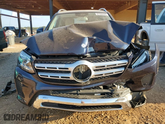 2017 Mercedes-Benz GLS 450 with VIN 4JGDF6EEXHA939004, listed as a Copart auction lot 67556484 with 86,800 mi miles and Salvage Title. Bid and sale history available at DreamBid. Image 5.