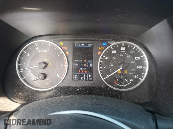 2021 Nissan Sentra S with VIN 3N1AB8BV5MY304641, listed as a Copart auction lot 52091315 with 37,319 mi miles and Salvage Title. Bid and sale history available at DreamBid. Image 9.
