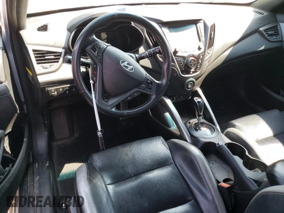 2016 Hyundai Veloster Turbo with VIN KMHTC6AEXGU254380, listed as a Copart auction lot 60766373 with 135,056 mi miles. Bid and sale history available at carsss.com. Image 8.