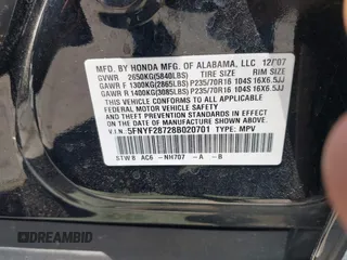 2008 Honda Pilot EX-L with VIN 5FNYF28728B020701, listed as a IAAI auction lot 42551294 with 136,860 mi miles and . Bid and sale history available at DreamBid. Image 9.