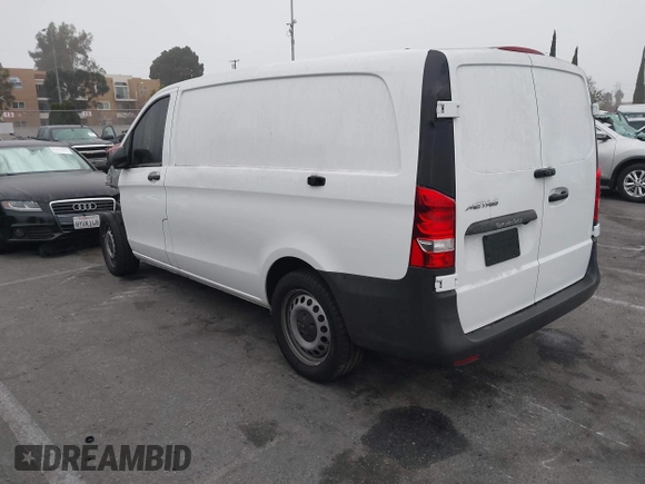 2023 Mercedes-Benz Metris Cargo with VIN W1YV0BEY5P4340906, listed as a IAAI auction lot 41153285 with 7,637 mi miles and . Bid and sale history available at DreamBid. Image 3.