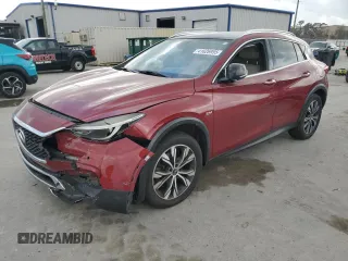 2017 Infiniti QX30 Premium with VIN SJKCH5CR8HA019816, listed as a Copart auction lot 41626955 with 0 mi miles and Salvage Title. Bid and sale history available at carsss.com. Image 1.
