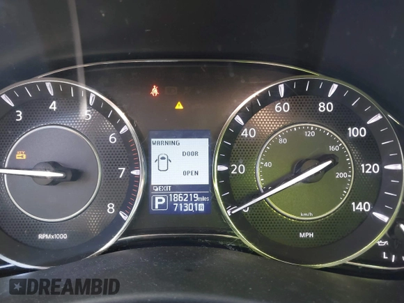 2018 Nissan Armada Platinum with VIN JN8AY2NE4J9735109, listed as a IAAI auction lot 41805637 with 186,219 mi miles. Bid and sale history available at carsss.com. Image 7.