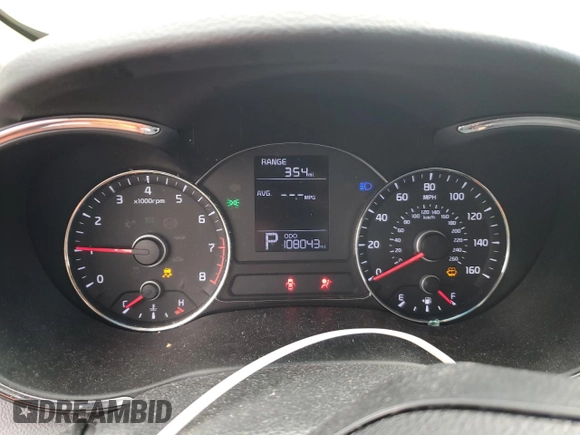2016 Kia Forte LX with VIN KNAFX4A61G5584144, listed as a Copart auction lot 49618955 with 108,043 mi miles and Salvage Title. Bid and sale history available at carsss.com. Image 9.