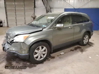 2008 Honda CR-V EX-L with VIN JHLRE48758C023062, listed as a Copart auction lot 53842525 with 192,014 mi miles and Salvage Title. Bid and sale history available at carsss.com. Image 1.