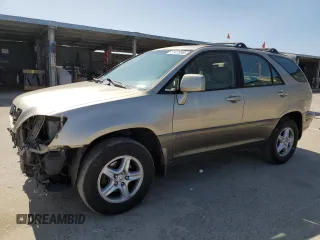 2002 Lexus RX 300 with VIN JTJGF10U220134577, listed as a Copart auction lot 61478865 with 162,872 mi miles and Salvage title. Bid and sale history available at DreamBid. Image 1.