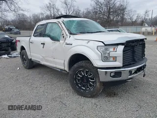 2015 Ford F-150 XLT with VIN 1FTEW1EF7FFA31677, listed as a IAAI auction lot 41802881 with 151,188 mi miles. Bid and sale history available at carsss.com. Image 1.
