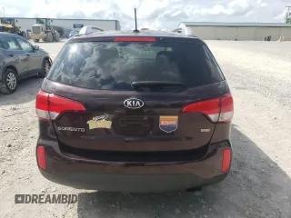 2015 Kia Sorento LX with VIN 5XYKT3A69FG570795, listed as a Copart auction lot 53886515 with 191,201 mi miles and Salvage Title. Bid and sale history available at DreamBid. Image 6.