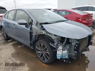 2020 Toyota Corolla SE with VIN JTDS4RCE5LJ024964, listed as a IAAI auction lot 41567845 with 58,549 mi miles. Bid and sale history available at carsss.com. Image 1.
