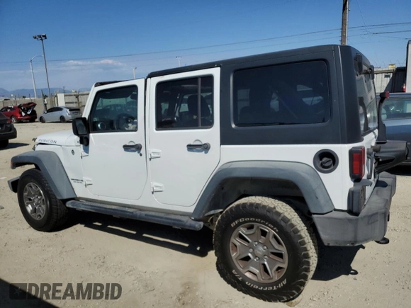 2015 Jeep Wrangler Unlimited Rubicon with VIN 1C4BJWFG6FL585283, listed as a Copart auction lot 70847344 with 0 mi miles and Salvage Title. Bid and sale history available at carsss.com. Image 2.
