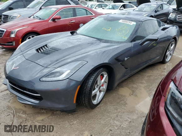 2014 Chevrolet Corvette 1LT with VIN 1G1YB2D74E5116031, listed as a Copart auction lot 74008254 with Not provided miles and Non repairable. Bid and sale history available at DreamBid. Image 1.