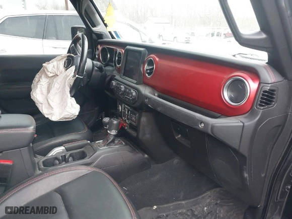 2022 Jeep Gladiator Rubicon with VIN 1C6JJTBG2NL153568, listed as a IAAI auction lot 41601159 with 32,862 mi miles. Bid and sale history available at carsss.com. Image 5.