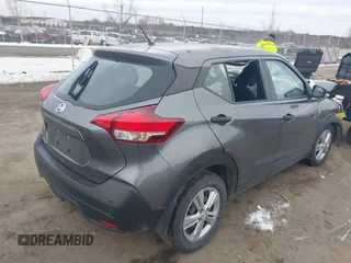 2020 Nissan Kicks S with VIN 3N1CP5BV6LL560095, listed as a IAAI auction lot 41305423 with 109,017 mi miles. Bid and sale history available at carsss.com. Image 4.