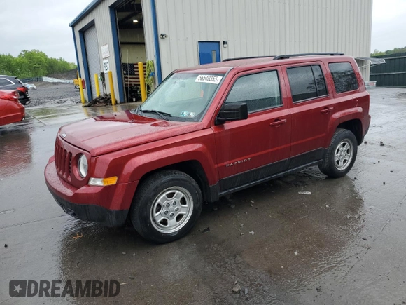 2015 Jeep Patriot Altitude z VIN 1C4NJRBBXFD425829, wystawiony jako Copart lot #56540355 z przebiegiem 98 752 mil mil oraz Szkoda całkowita • Salvage title. Historia ofert i sprzedaży dostępna na DreamBid. Obrazek 1.