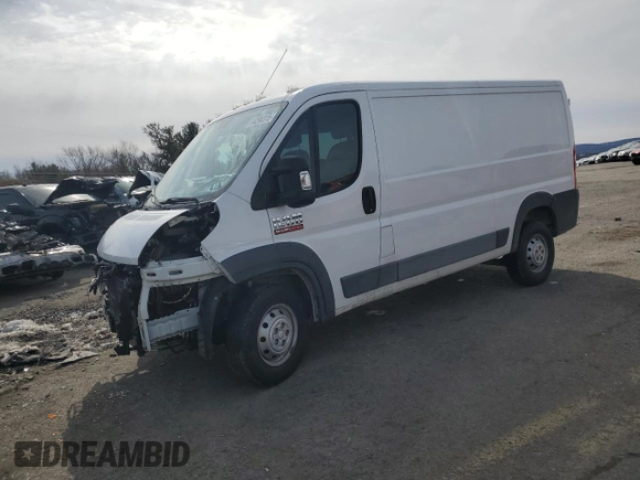 2017 Ram ProMaster Cargo with VIN 3C6TRVAG5HE543608, listed as a Copart auction lot 44298315 with 103,651 mi miles and Salvage Title. Bid and sale history available at DreamBid. Image 1.