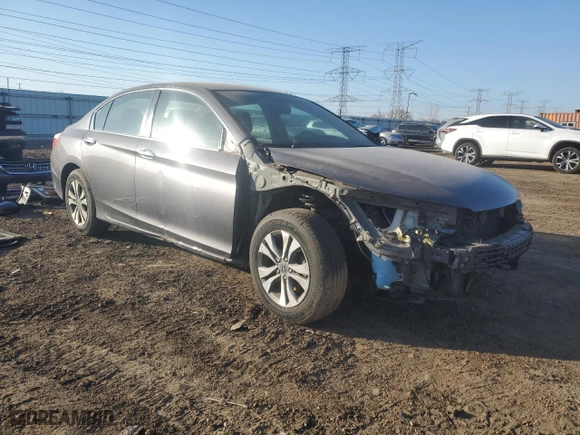 2014 Honda Accord Sedan LX with VIN 1HGCR2F32EA117310, listed as a Copart auction lot 46710675 with 104,424 mi miles and Salvage Title. Bid and sale history available at carsss.com. Image 4.
