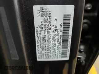 2023 Honda Pilot Elite with VIN 5FNYG1H84PB029043, listed as a Copart auction lot 45360675 with 0 mi miles and Salvage Title. Bid and sale history available at carsss.com. Image 13.