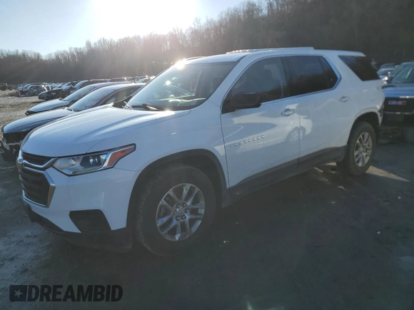 2019 Chevrolet Traverse LS with VIN 1GNEVFKW8KJ205436, listed as a Copart auction lot 85136744 with 108,706 mi miles and Non Repairable. Bid and sale history available at carsss.com. Image 1.