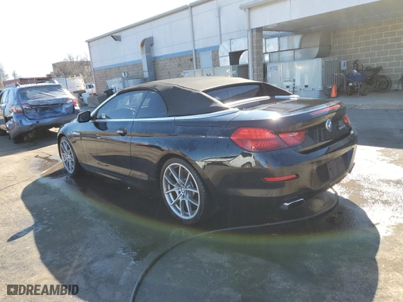 2012 BMW 6 Series 650i with VIN WBALZ3C57CDL73218, listed as a Copart auction lot 49639975 with 54,408 mi miles and Salvage Title. Bid and sale history available at carsss.com. Image 2.