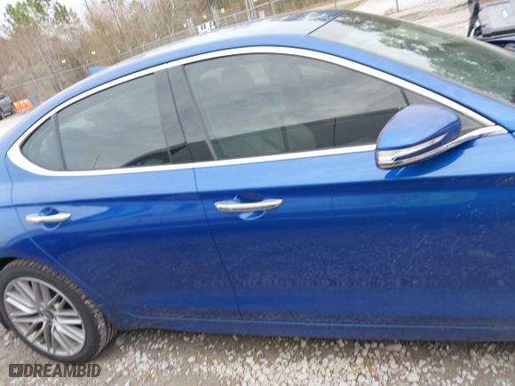 2020 Genesis G70 2.0T with VIN KMTG64LAXLU048760, listed as a IAAI auction lot 41553678 with 63,043 mi miles. Bid and sale history available at carsss.com. Image 13.