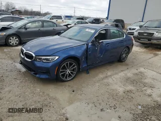 2021 BMW 3 Series 330i xDrive z VIN 3MW5R7J07M8C08632, wystawiony jako Copart lot #46870075 z przebiegiem 64 619 mil mil oraz Szkoda całkowita • Salvage title. Historia ofert i sprzedaży dostępna na DreamBid. Obrazek 1.