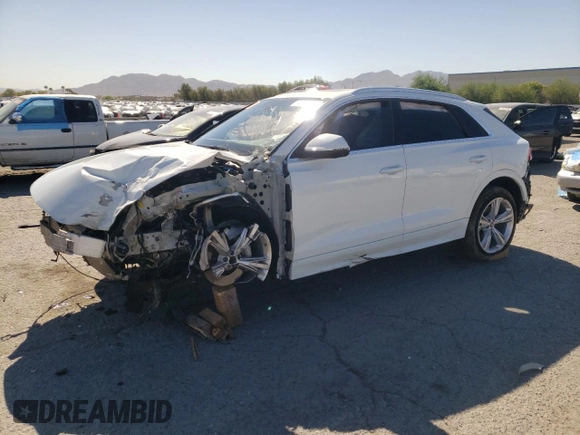 2023 Audi Q8 Premium with VIN WA1AVBF1XPD019640, listed as a Copart auction lot 67341524 with 7,426 mi miles and Salvage title. Bid and sale history available at DreamBid. Image 1.