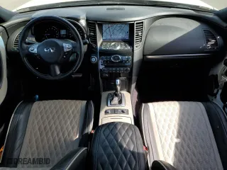 2017 Infiniti QX70 with VIN JN8CS1MW6HM411617, listed as a Copart auction lot 48076265 with 51,482 mi miles and Salvage Title. Bid and sale history available at carsss.com. Image 8.