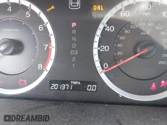 2009 Honda Accord EX z VIN 1HGCP367X9A007044, wystawiony jako IAAI lot #41787117 z przebiegiem 201 371 mil mil oraz . Historia ofert i sprzedaży dostępna na DreamBid. Obrazek 7.