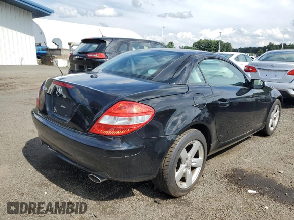 2008 Mercedes-Benz SLK 280 with VIN WDBWK54F88F176639, listed as a Copart auction lot 63064995 with 77,190 mi miles and Salvage title. Bid and sale history available at DreamBid. Image 3.