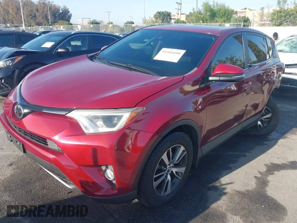 2018 Toyota RAV4 XLE with VIN JTMWFREV8JD119720, listed as a IAAI auction lot 41981890 with 43,048 mi miles. Bid and sale history available at carsss.com. Image 16.
