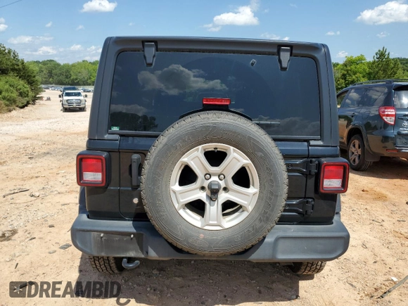 2019 Jeep Wrangler Unlimited Sport S с VIN 1C4HJXDGXKW610844, выставлен на аукционе Copart как лот 57952945 с пробегом 62 171 миль миль и Списание • Salvage title. История ставок и продаж доступна на DreamBid. Изображение 6.