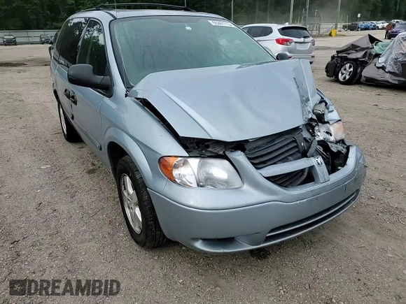 2006 Dodge Caravan SXT with VIN 1D4GP45R26B607591, listed as a Copart auction lot 55261715 with 174,486 mi miles and Salvage Title. Bid and sale history available at DreamBid. Image 14.