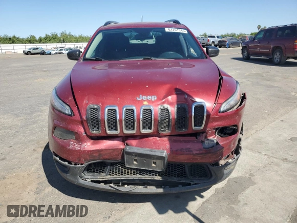 2016 Jeep Cherokee Sport with VIN 1C4PJLAB8GW378006, listed as a Copart auction lot 61201345 with 159,129 mi miles and Salvage title. Bid and sale history available at DreamBid. Image 5.