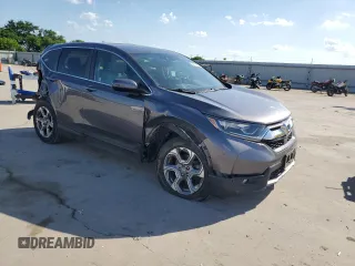 2017 Honda CR-V EX-L with VIN 7FARW1H84HE014443, listed as a Copart auction lot 54170905 with 100,253 mi miles and Salvage Title. Bid and sale history available at DreamBid. Image 4.