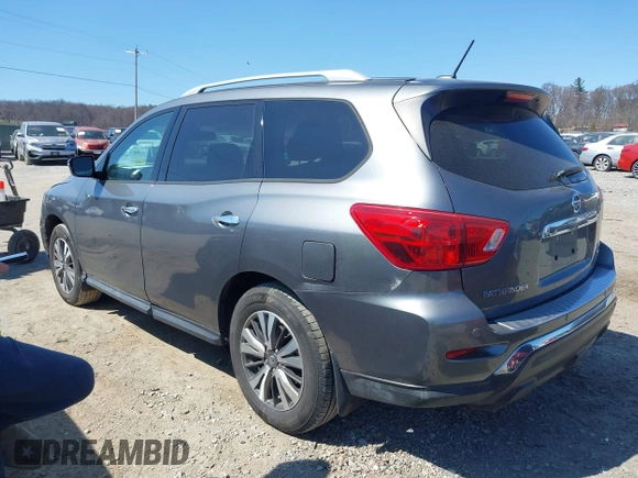 2017 Nissan Pathfinder SL with VIN 5N1DR2MM1HC643706, listed as a IAAI auction lot 41907925 with 88,577 mi miles. Bid and sale history available at carsss.com. Image 3.