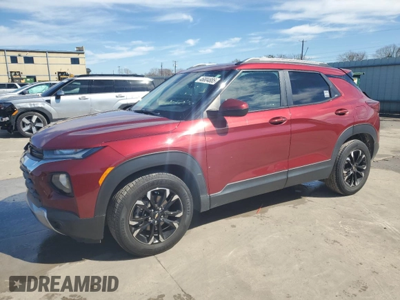 2022 Chevrolet TrailBlazer LT with VIN KL79MPSL4NB082836, listed as a Copart auction lot 46804885 with 80,293 mi miles and Salvage Title. Bid and sale history available at DreamBid. Image 1.