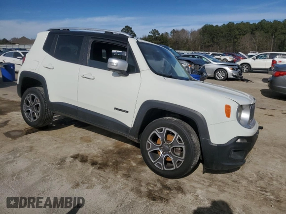 2016 Jeep Renegade Limited with VIN ZACCJADT4GPC68445, listed as a Copart auction lot 47734475 with 140,036 mi miles and Salvage Title. Bid and sale history available at DreamBid. Image 4.