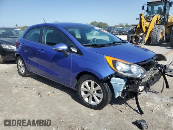2014 Kia Rio EX with VIN KNADN5A36E6352381, listed as a Copart auction lot 73248004 with 89,838 mi miles and Salvage Title. Bid and sale history available at carsss.com. Image 4.