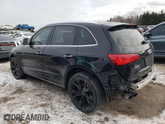 2016 Audi SQ5 3.0T Technik with VIN WA1LCAFP1GA117602, listed as a Copart auction lot 41577155 with 126,549 mi miles and Clean Title. Bid and sale history available at carsss.com. Image 2.