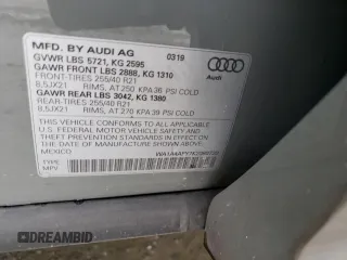 2019 Audi SQ5 Premium with VIN WA1A4AFY7K2080720, listed as a Copart auction lot 69839522 with 32,299 mi miles and . Bid and sale history available at DreamBid. Image 12.