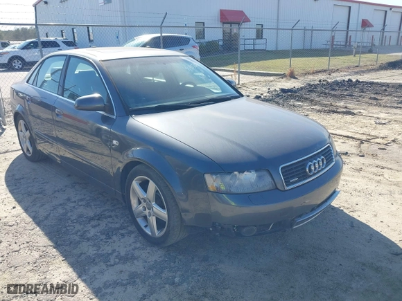 2005 Audi A4 3.0L with VIN WAULT68E35A006168, listed as a IAAI auction lot 41843262 with 125,218 mi miles. Bid and sale history available at carsss.com. Image 1.