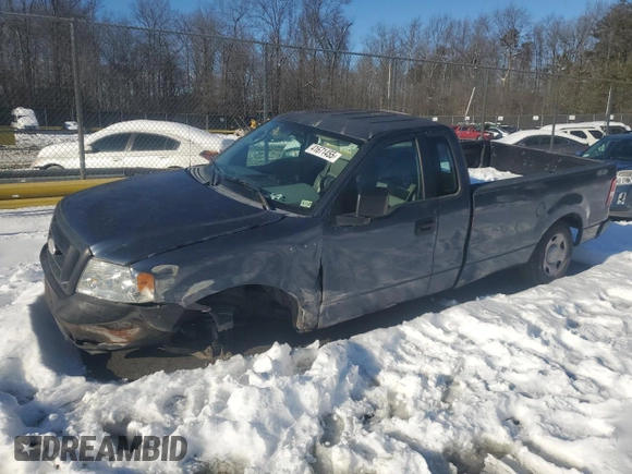 2006 Ford F-150 XL with VIN 1FTPF12V06NB74271, listed as a Copart auction lot 41671455 with 0 mi miles and Salvage Title. Bid and sale history available at carsss.com. Image 1.
