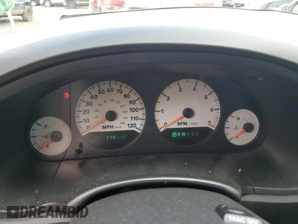 2005 Dodge Caravan SXT with VIN 2D4GP44L95R280846, listed as a Copart auction lot 56608455 with 174,140 mi miles and Salvage title. Bid and sale history available at DreamBid. Image 9.