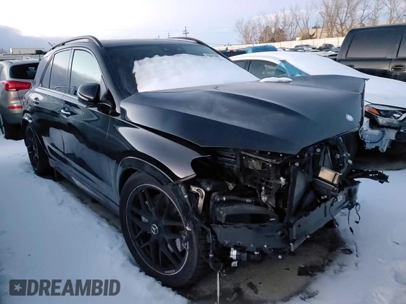 2024 Mercedes-Benz GLE 53 AMG with VIN 4JGFB6BBXRB115904, listed as a Copart auction lot 88603895 with 9,451 mi miles and Salvage title. Bid and sale history available at DreamBid. Image 12.