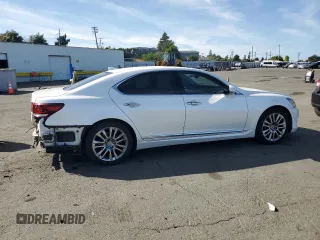 2017 Lexus LS 460 with VIN JTHBL5EF1H5144471, listed as a Copart auction lot 55804125 with 63,556 mi miles and Salvage title. Bid and sale history available at DreamBid. Image 3.