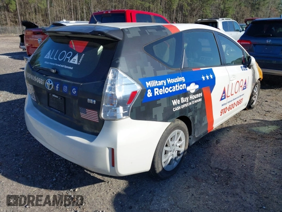 2013 Toyota Prius Two with VIN JTDZN3EU6D3212895, listed as a IAAI auction lot 41854065 with Not Provided miles and . Bid and sale history available at carsss.com. Image 4.